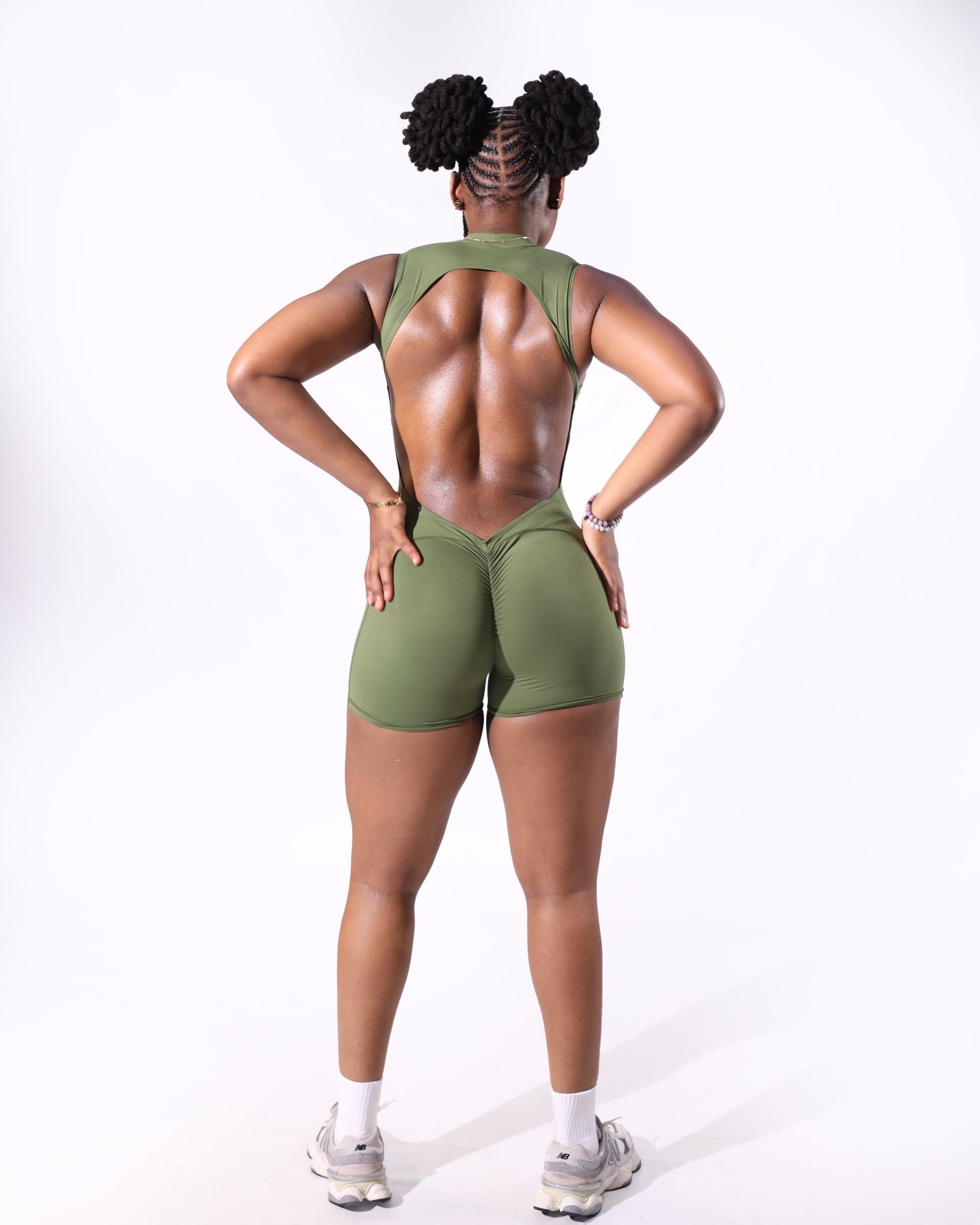 Curved shaped romper