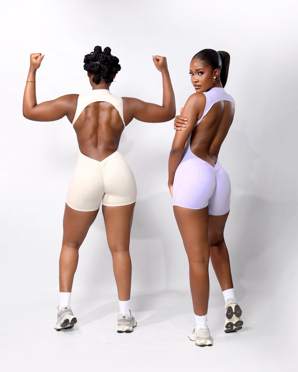 Curved shaped romper