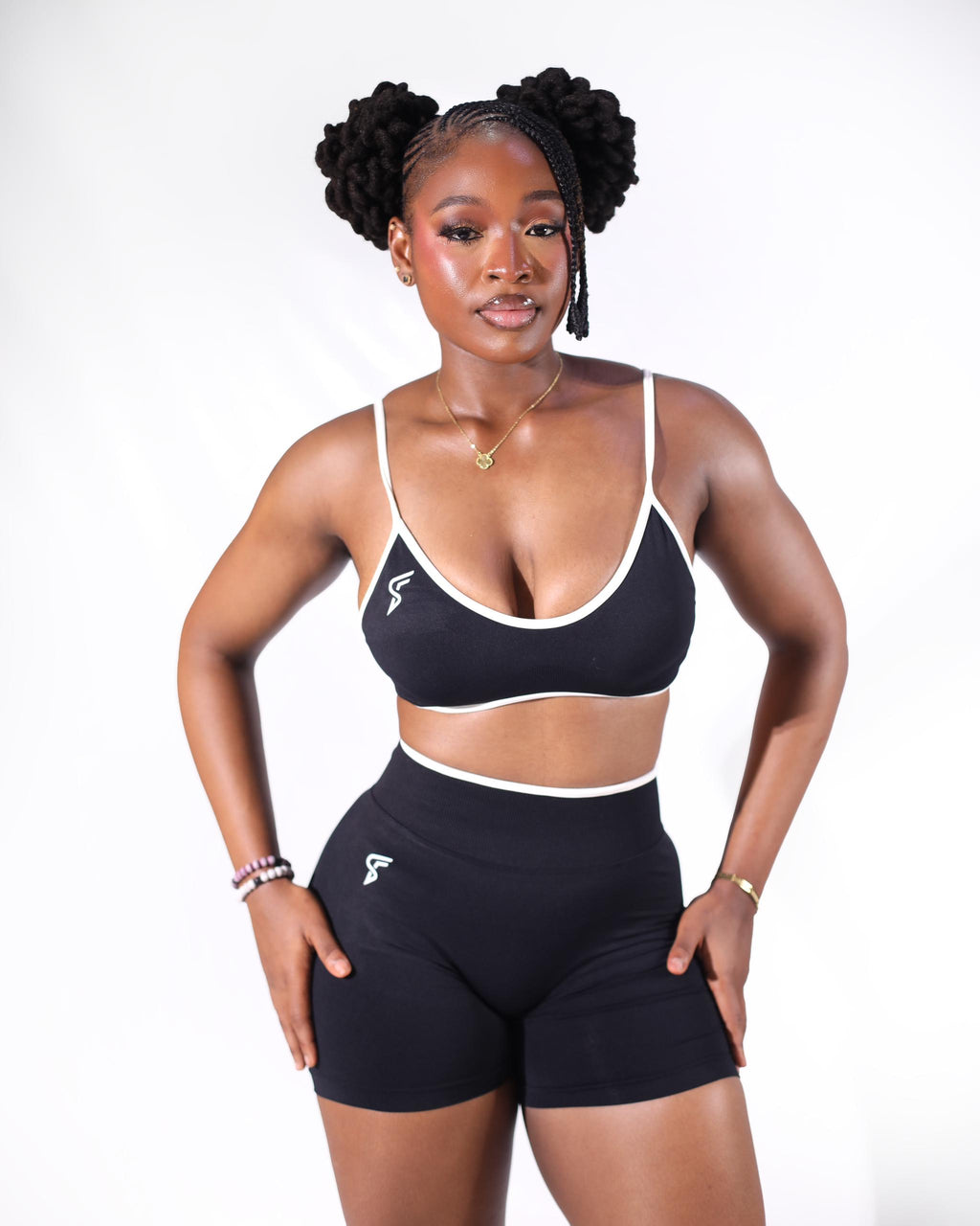 Elan 3 piece short set
