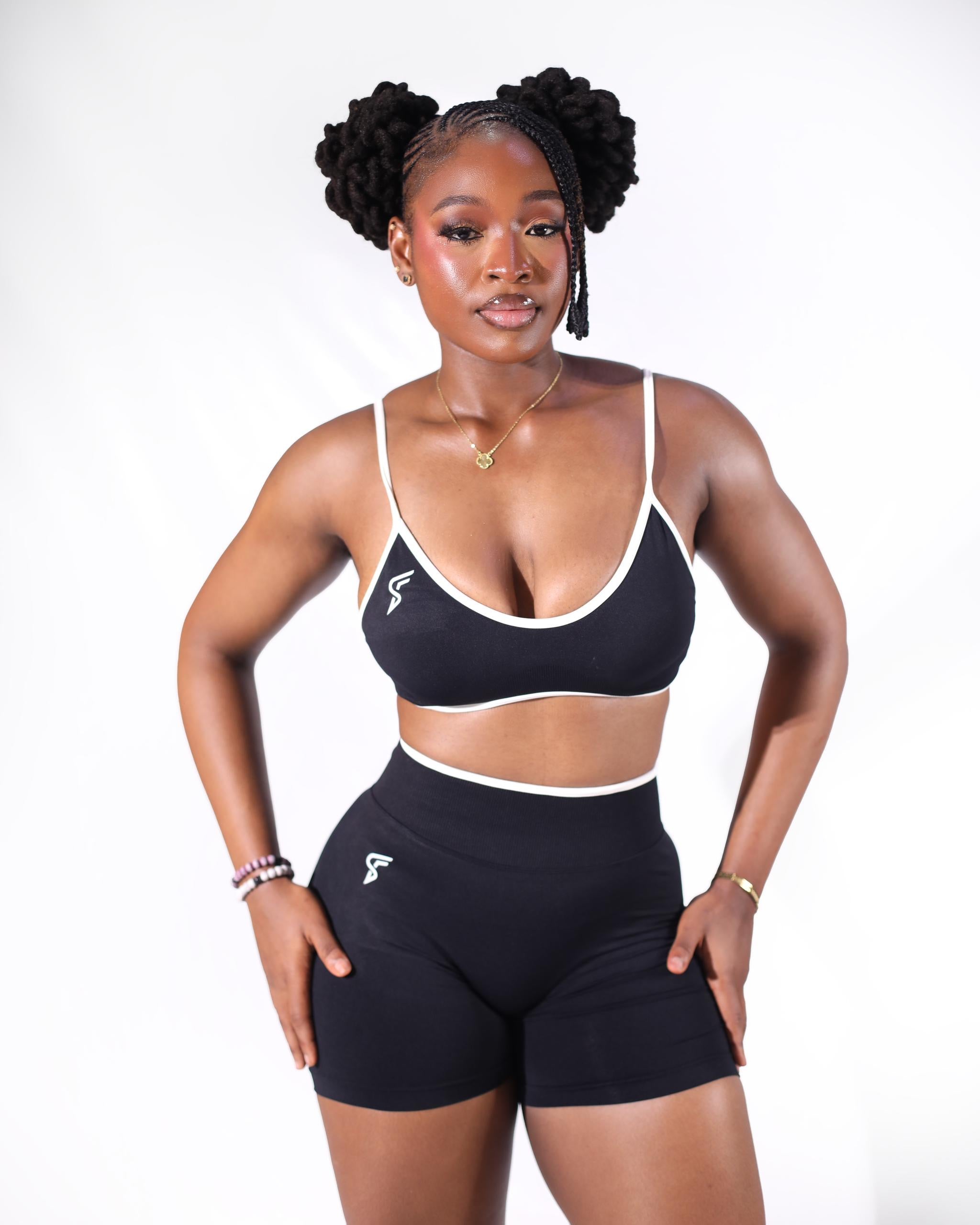 Elan 3 piece short set